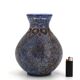 Blue speckled ceramic vase by Bernard Buffat, 1970s.