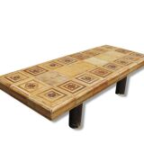 Table basse signée Roger Capron