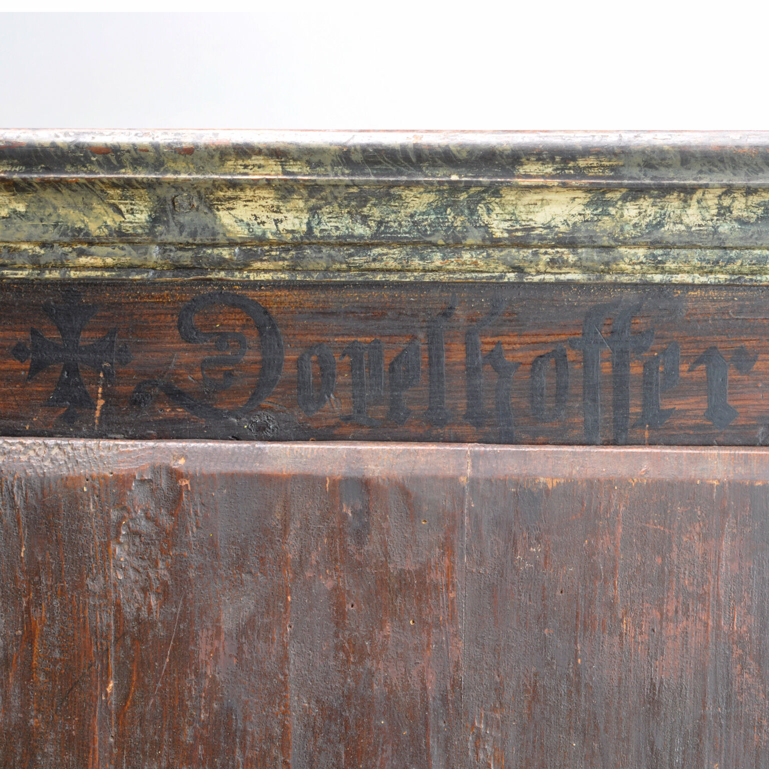 German hand painted cabinet from 1812