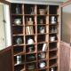 Antique Parisian wardrobe with interior compartments.