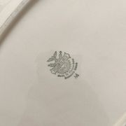 Plat ovale festonné en faïence ivoire Villeroy et Boch