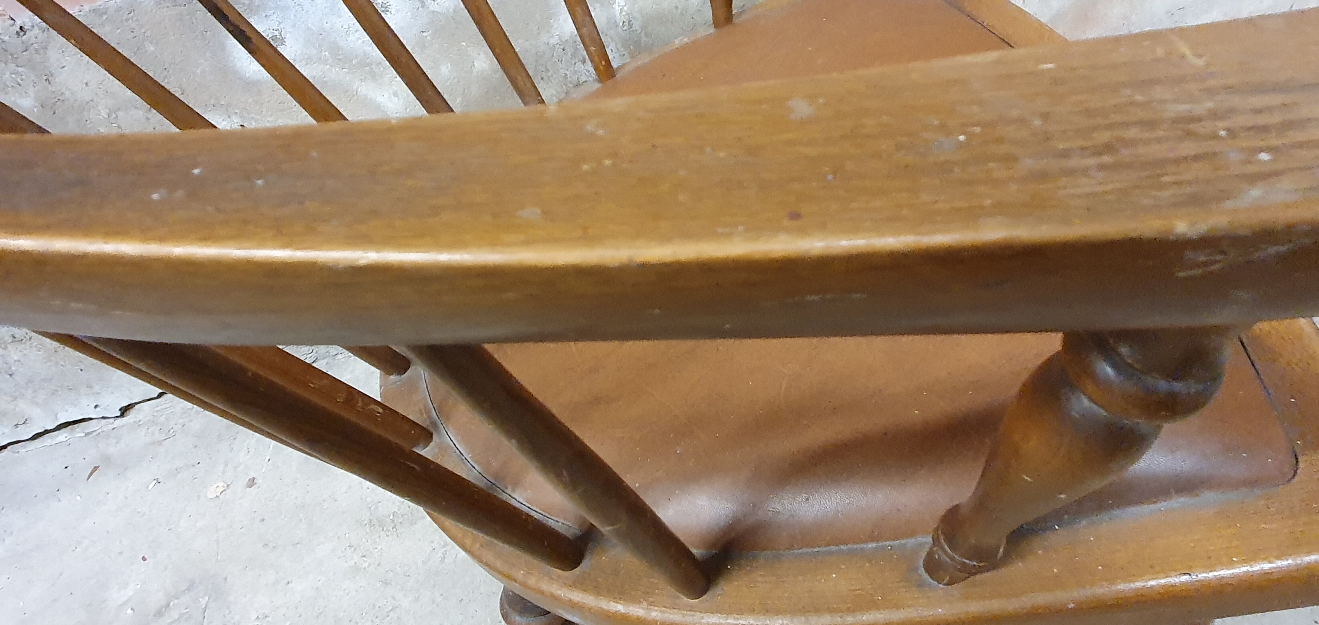 Vintage office armchair with Scandinavian style bar