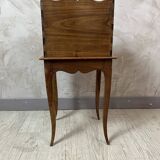 Small Louis XV wooden bedside table in country style