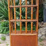 Rattan furniture and canning with vintage shelves