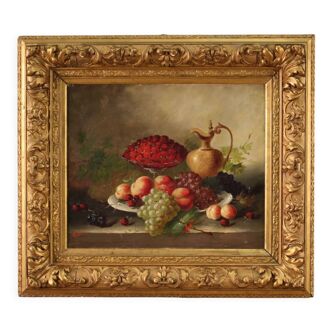 Peinture de nature morte signée de la première moitié du 20ème siècle