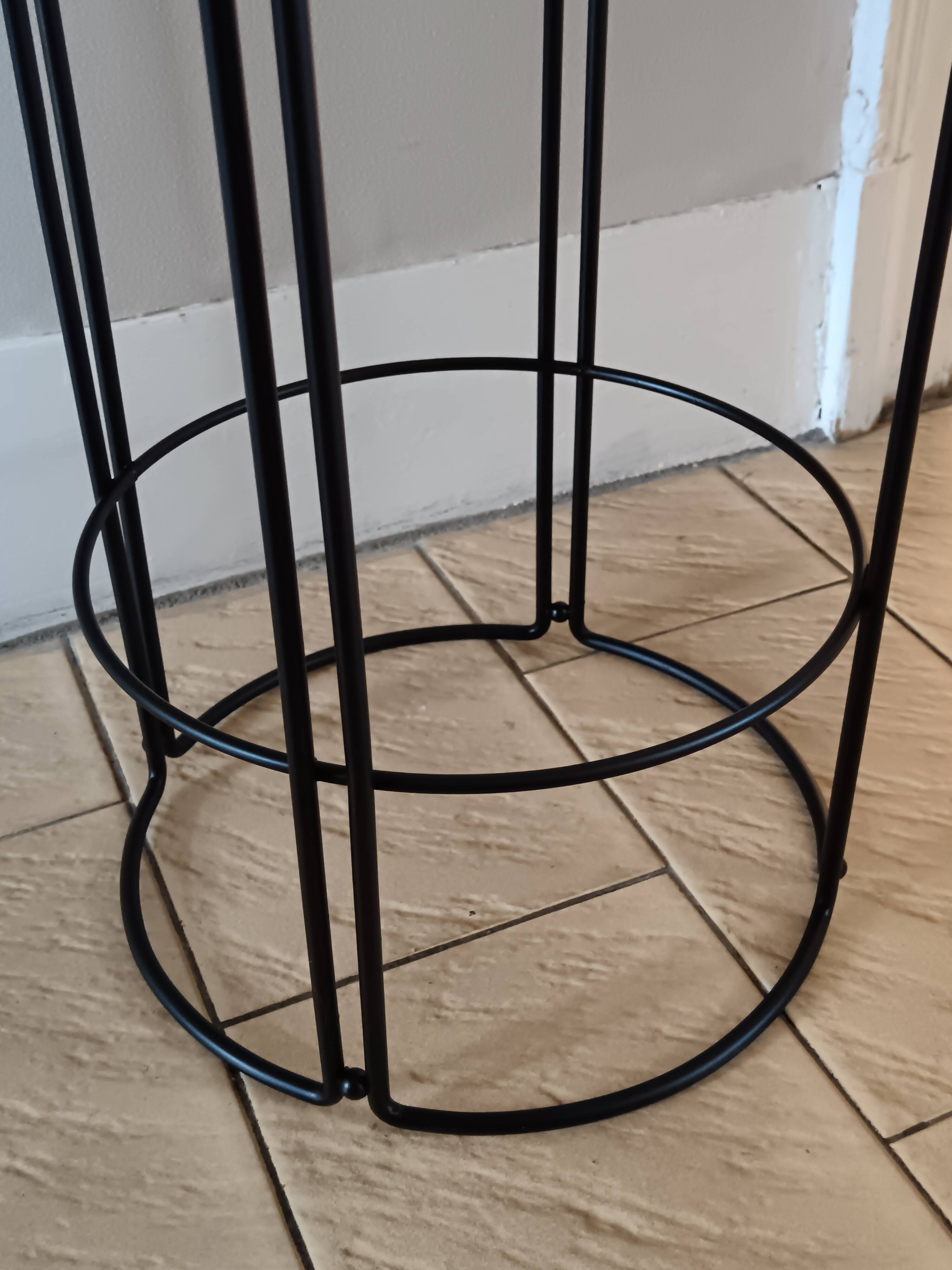 Wireframe birdcage stool