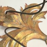 Large pair of painted metal wall lights, 1970s Italy.