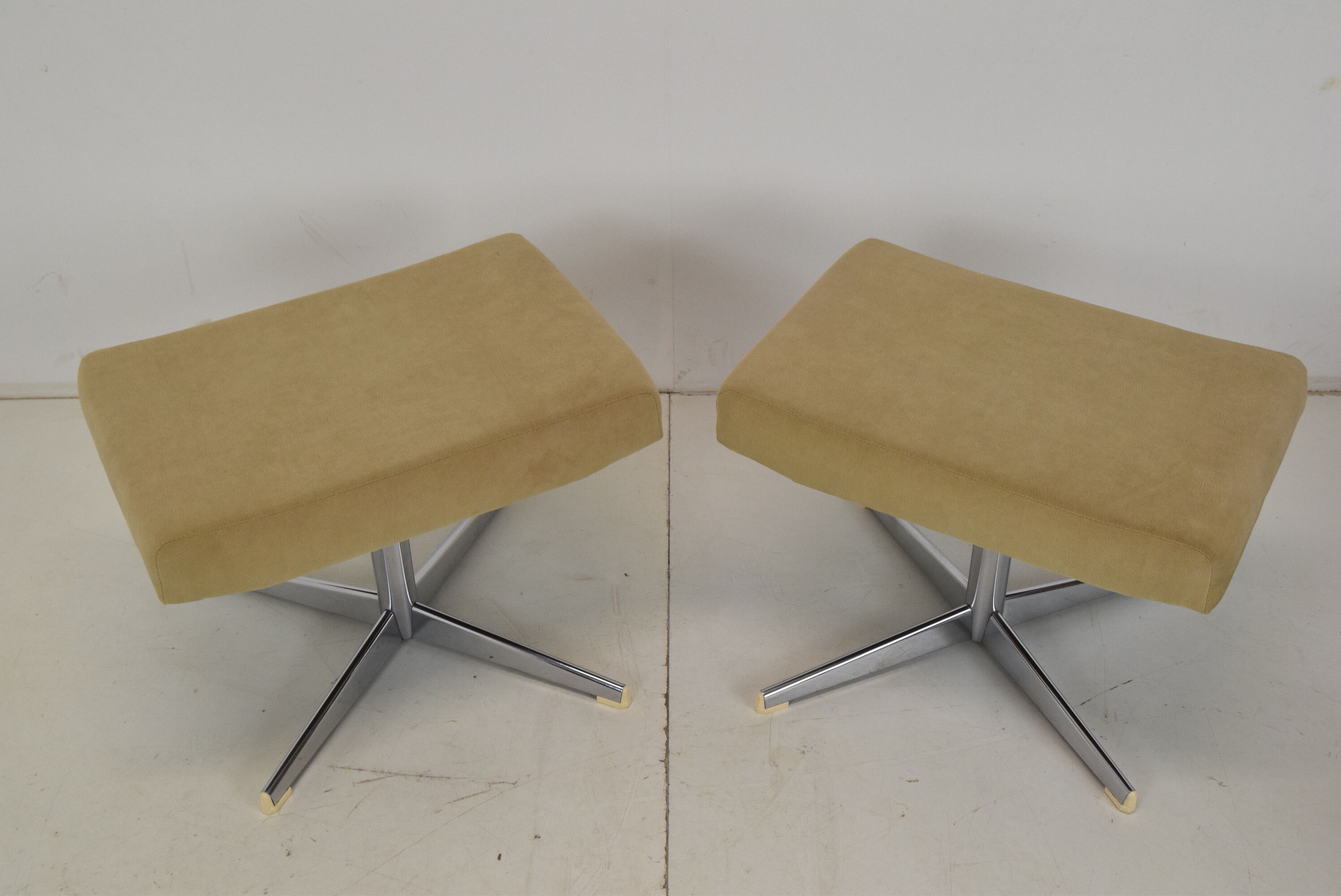 Set of Four Rotate Footstools 1970's