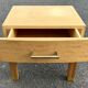 Bedside table, end table, blond wood, 80s
