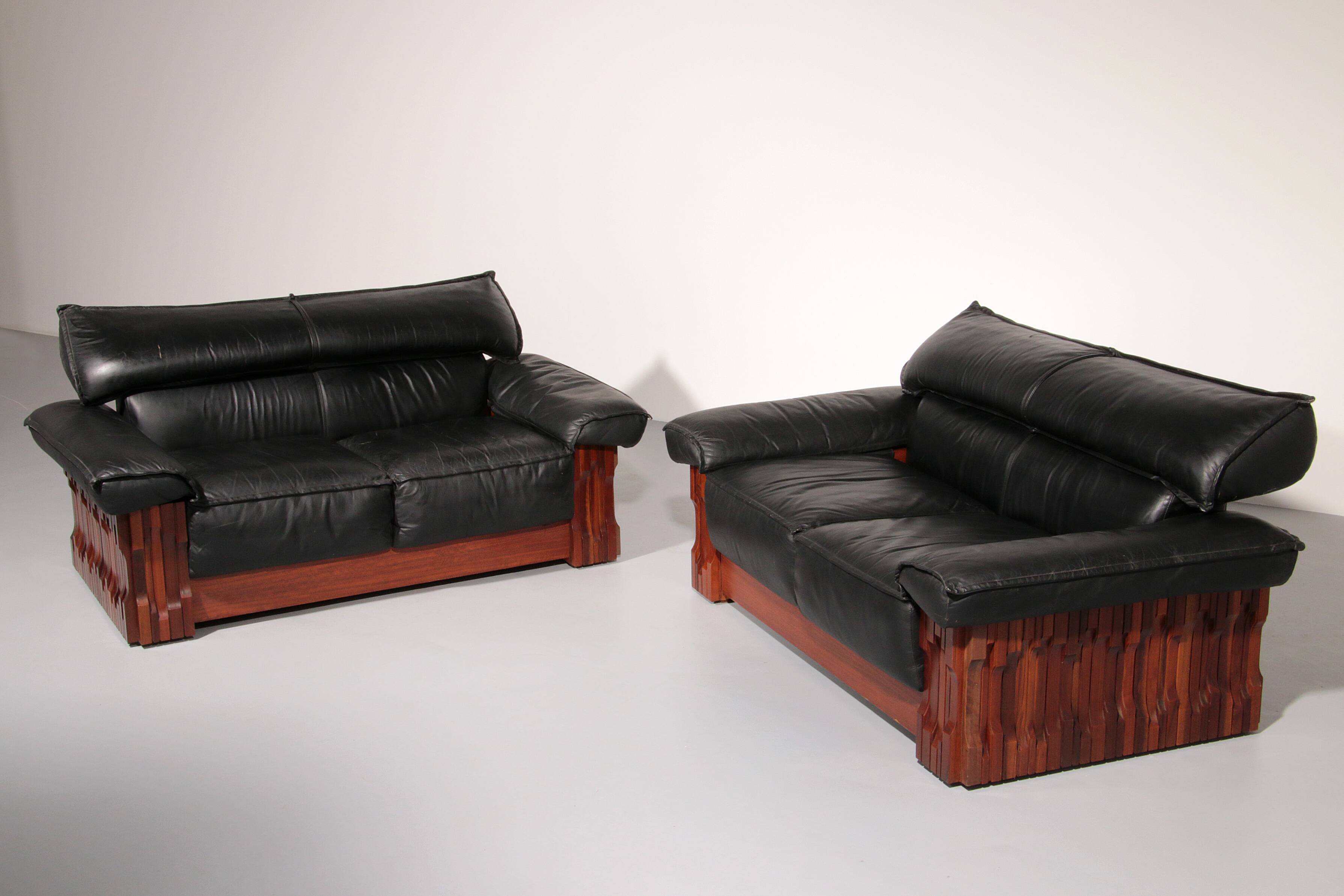 Luciano Frigerio 'Model Norman' Two-Seater Piano Bench set of 2