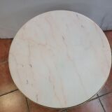 Brass and marble coffee table