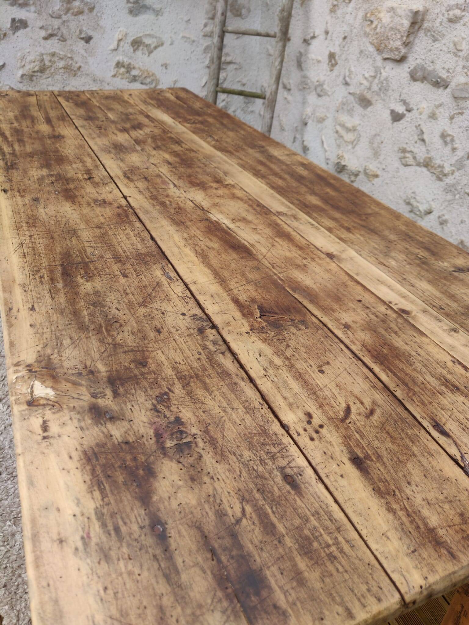 Table de ferme 191 cm x74 cm x 74,5 cm