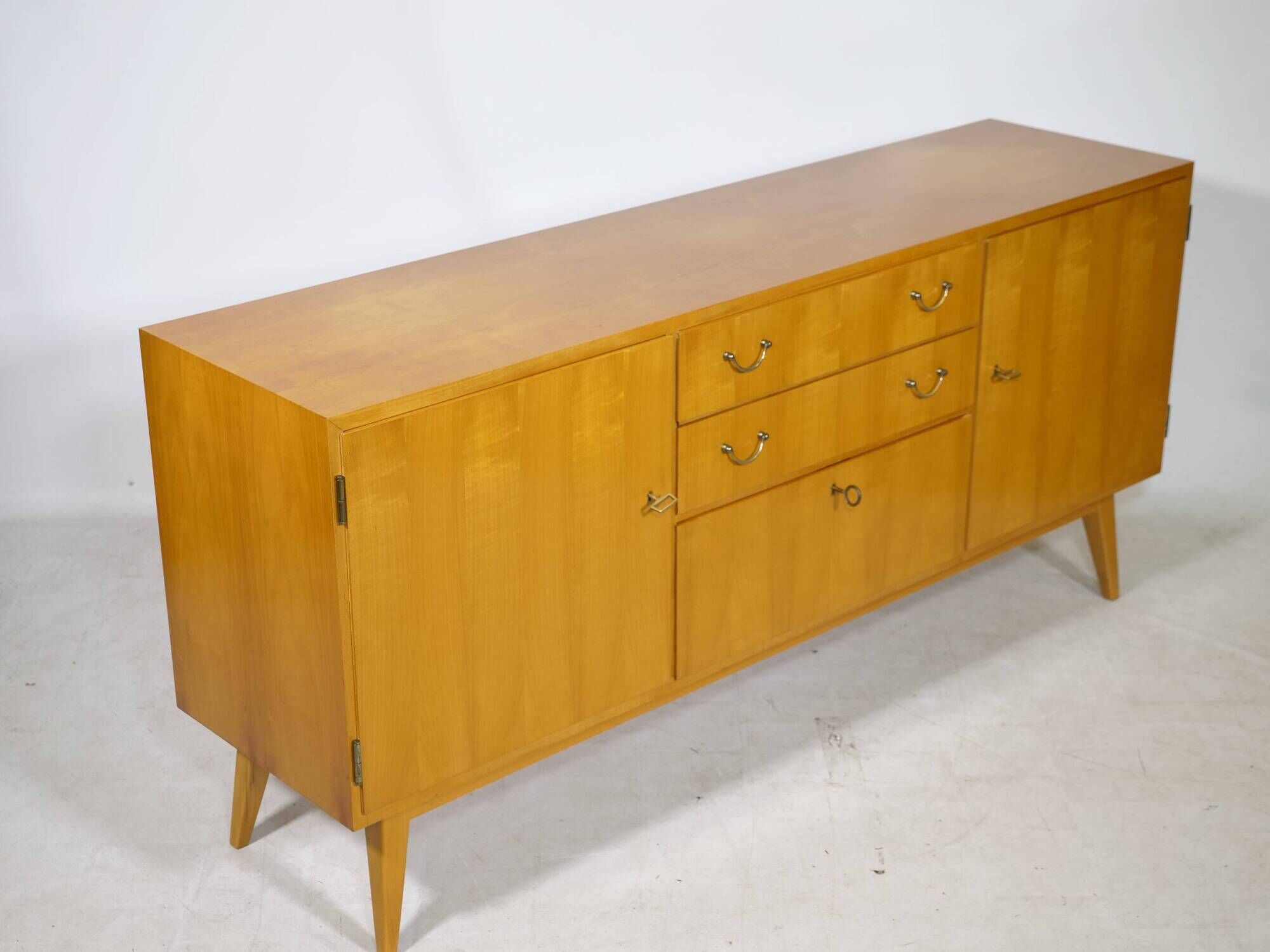 Mid-Century Sideboard in Cherry Wood by Möbel Mann, 1960s
