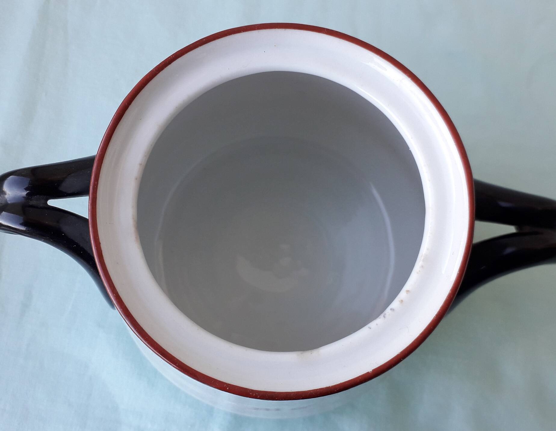 Porcelain sugar bowl