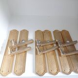 Gold door handles