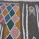 Green berber rug handmade 260x135cm