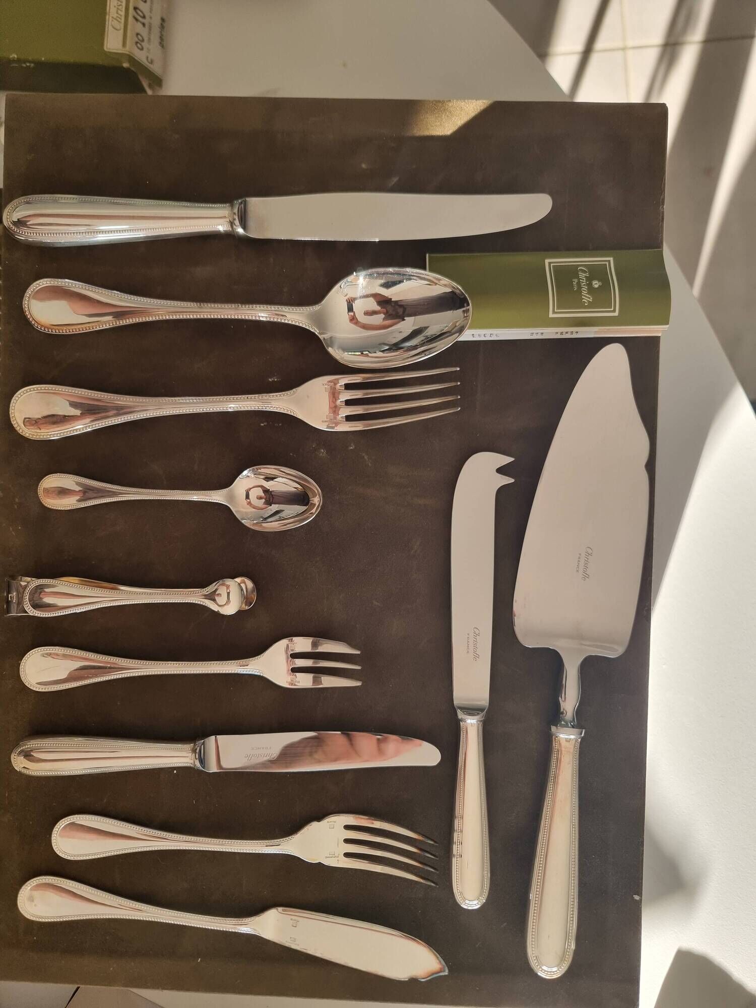 Cristofle cutlery set model Pearl