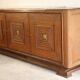 Art Deco sideboard in solid oak and marble, 1940