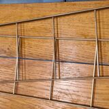vintage floor string wood chene solid 1950 golden pillar 57x17x50