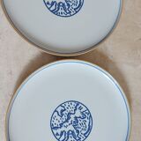 Set of 8 stoneware dessert plates