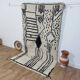 Handmade wool Berber rug 240 X 140 CM