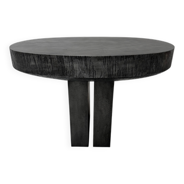 Roger Bonduel, Table Console en Acier Gravé à la Main