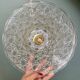 Vintage molded glass lampshade pendant light - tableware collection -
