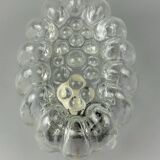 60s 70s wall lamp made of glass & metal bubble wall sconce space age design