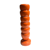 6 coquetiers en bois orange