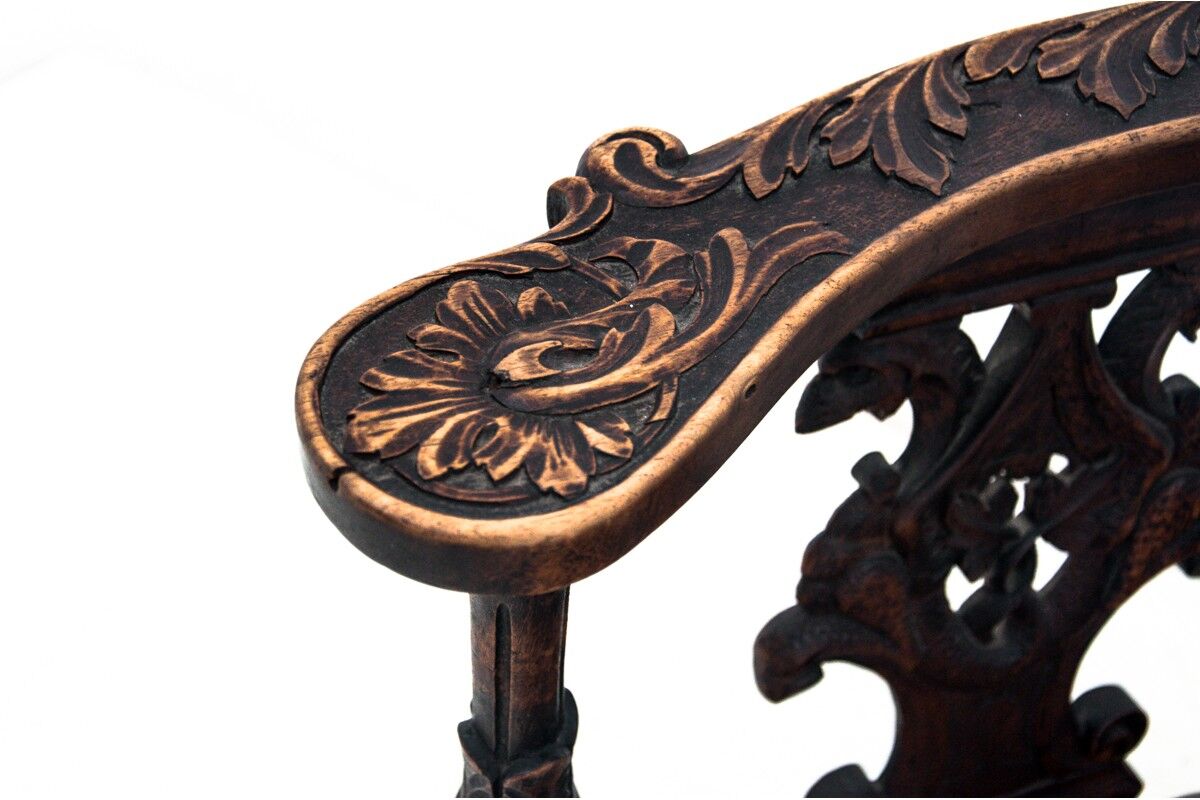 Renaissance double side seat, France, circa 1860.