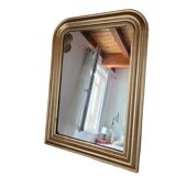 Louis Philippe wooden and gilded stucco mirror