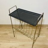 Perforated metal magazine rack