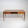 Walnut desk with brass details, 1950s