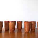 Digoin cups in glazed stoneware
