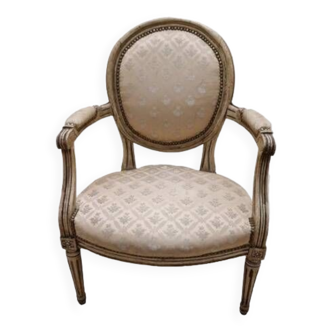 Louis XVI style medallion armchair