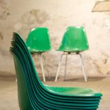 12 Vintage DSX Chairs Fiberglass Charles and Ray Eames / Herman Miller 1960'