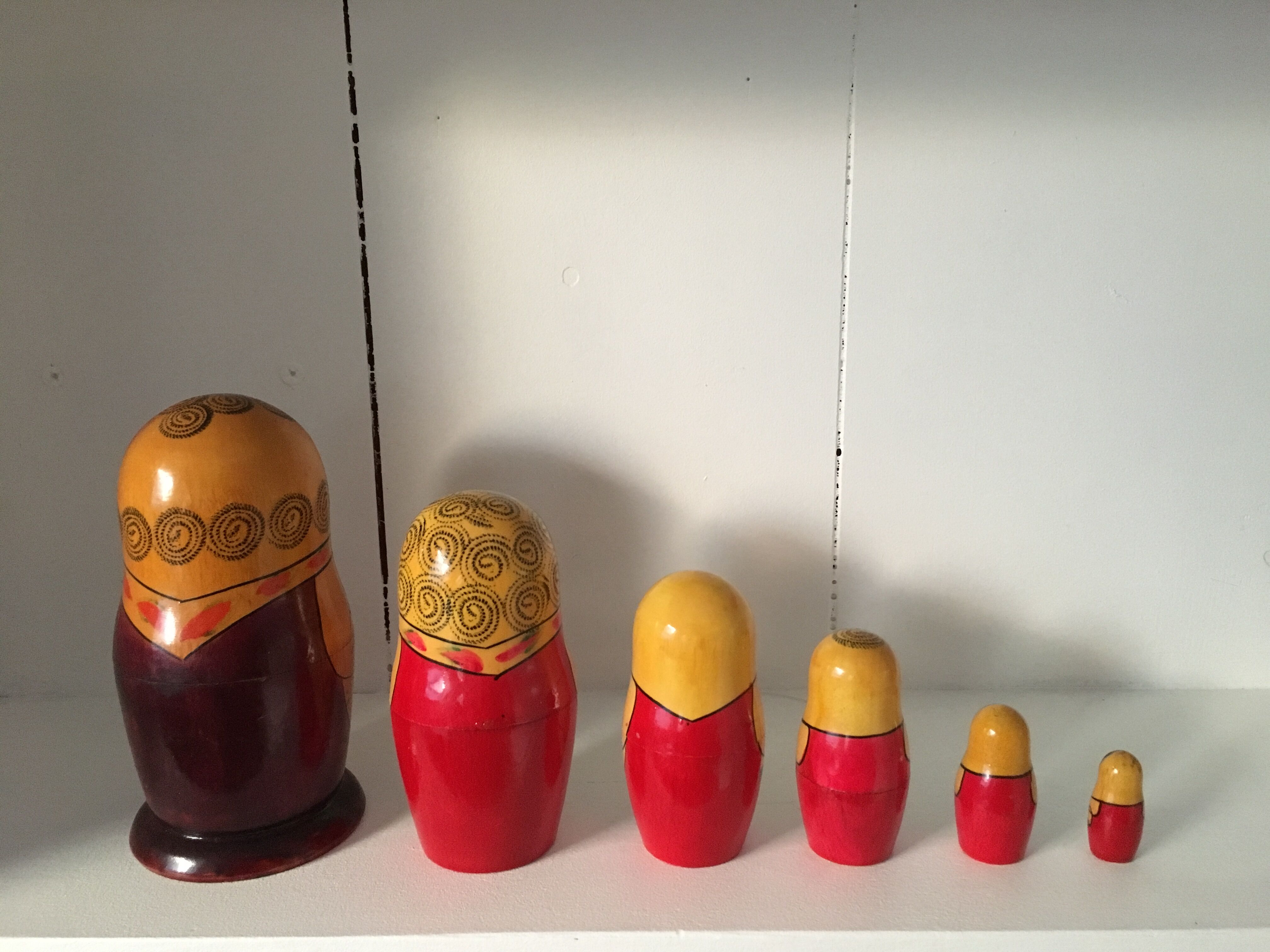 Vintage Russian nesting dolls