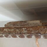 Miroir Shabby, cadre en bois sculpté