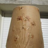 Lampadaire vintage en bronze , laiton et onyx, trépied