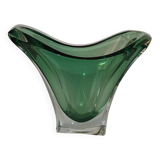 Vase vert Val Saint Lambert