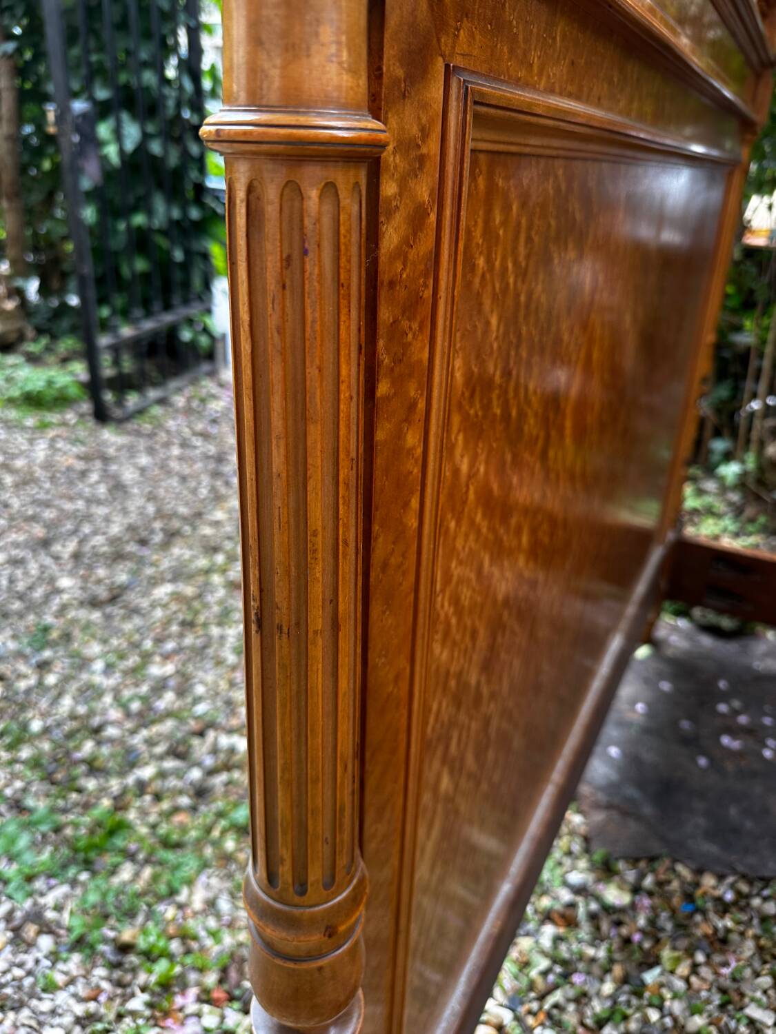 Louis Philippe wood briar bed, Restoration, 19th century