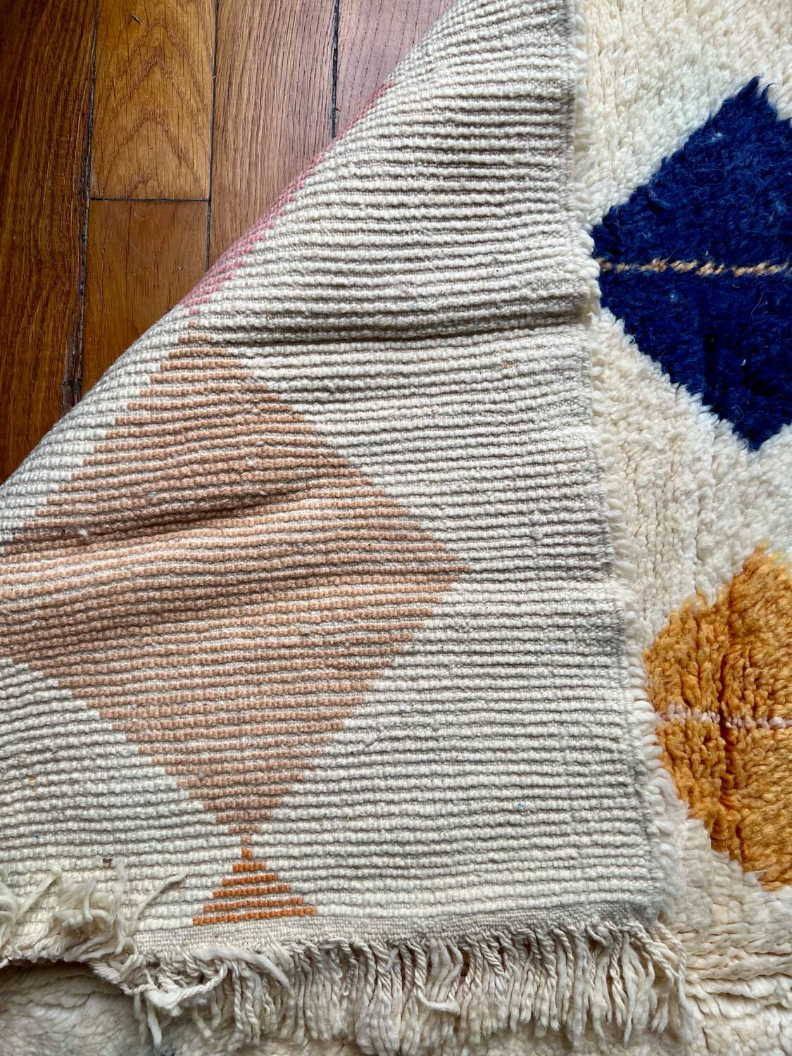 Berber handmade rug Beni Ouarain 100% wool