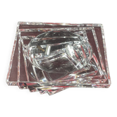 JG Durand crystal pocket tray, modern design, Shantung model