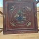 3 Chinese nesting tables in wood and brass.