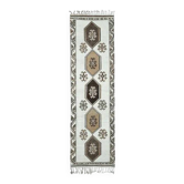 Tapis couloir en laine turc oushak vintage fait main 100x365