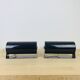 Pair of vintage black Ikea V413 roller wall lights
