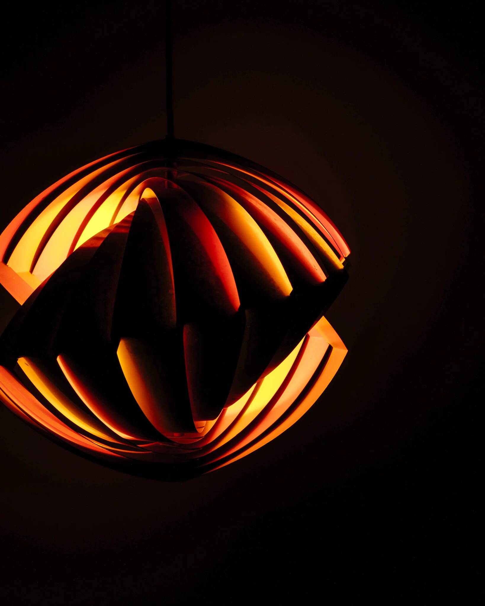 Suspension vintage danoise en laiton « Tivoli » Louis Weisdorf du milieu du siècle, années 1960