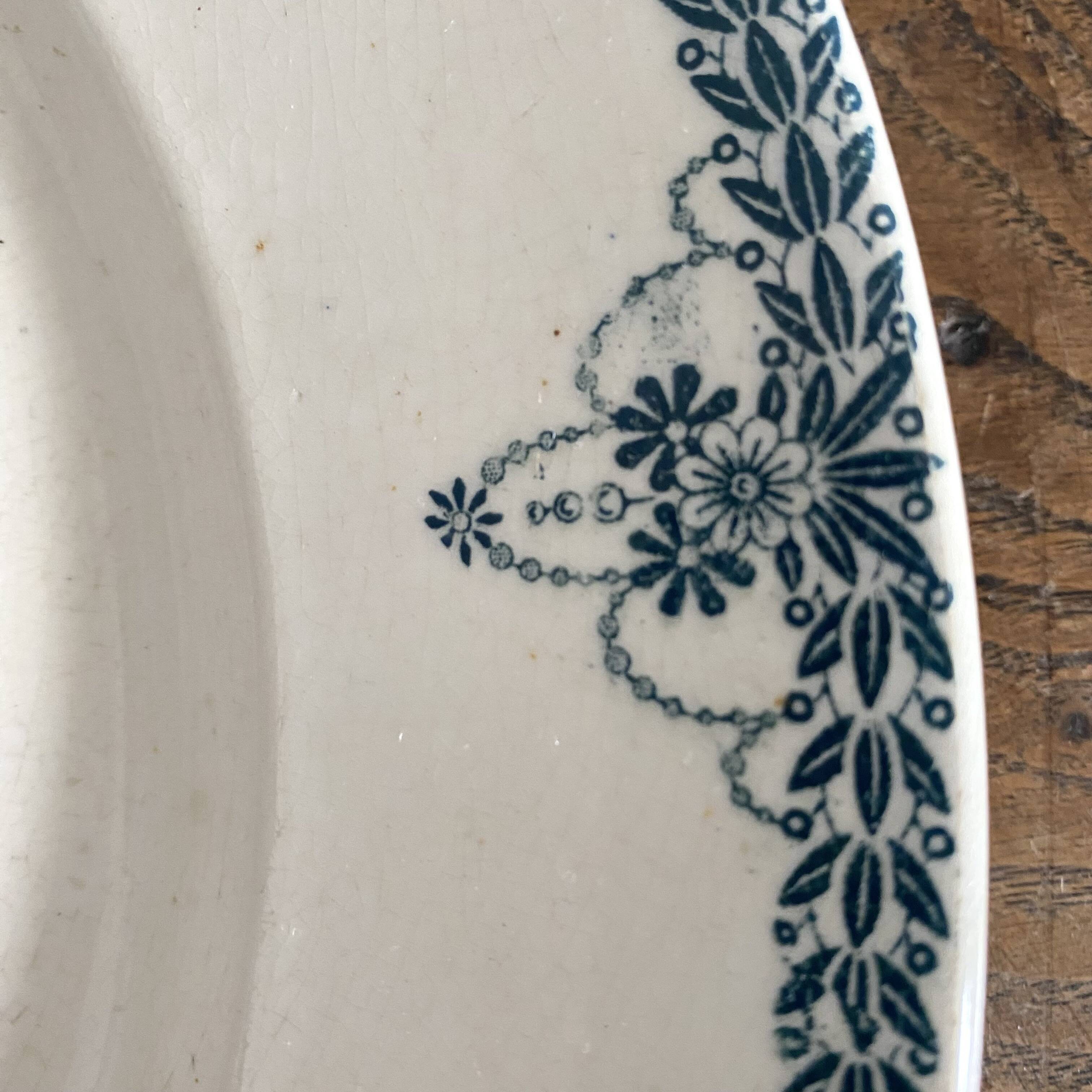 Longwy iron earth round dish, Marceau model