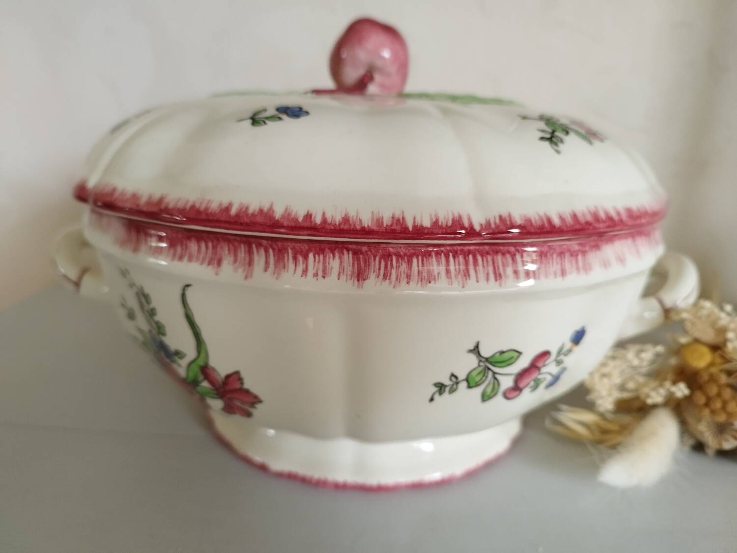 Gien earthenware soup tureen