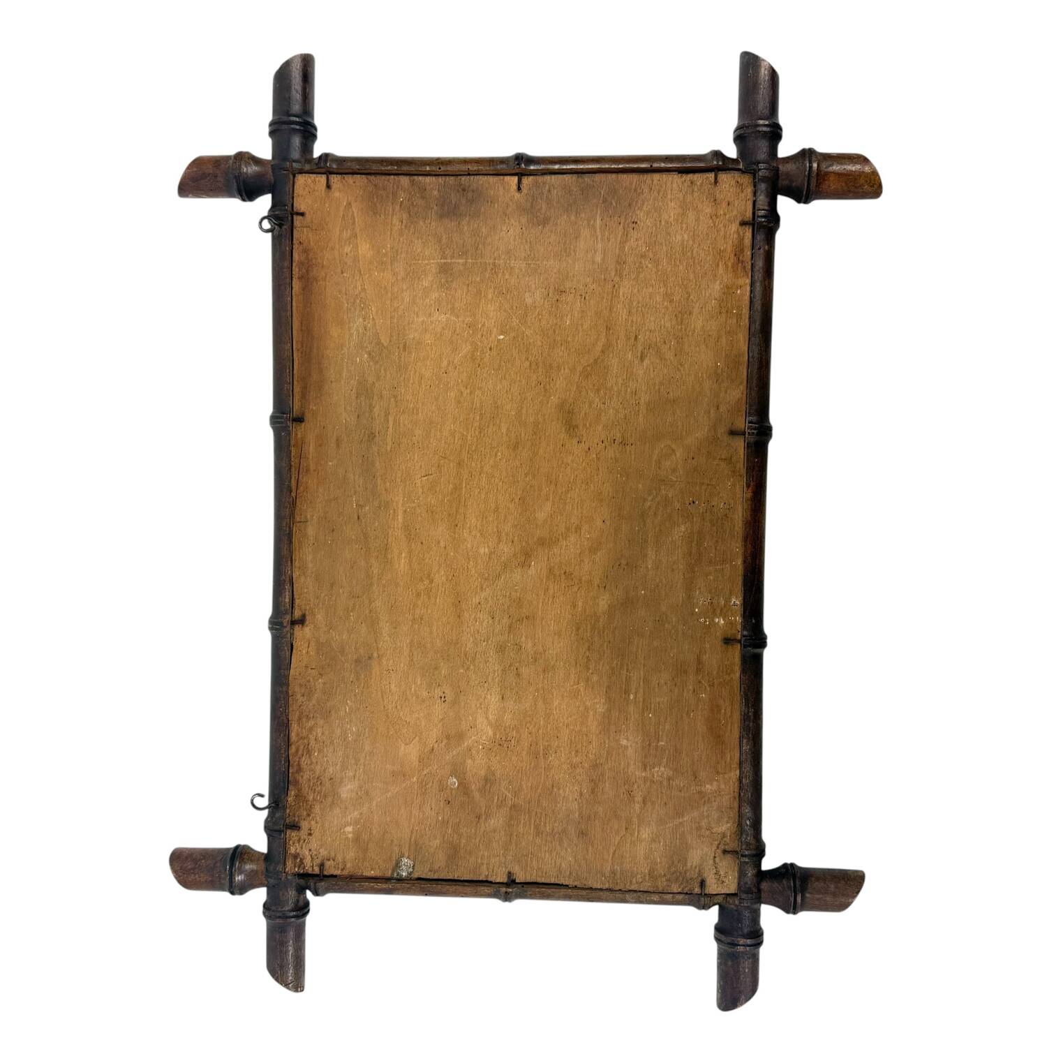 Vintage Faux Bamboo Mirror